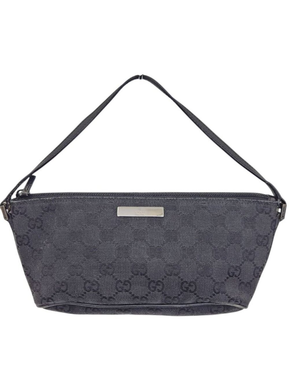 Gucci GG Canvas Pouch Black Handbag